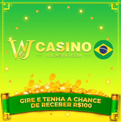 Imagem promocional da WJCASSINO mostrando a plataforma e suas vantagens